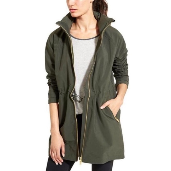 Athleta Jackets & Coats Athleta Misty Rain Jacket Medium Olive With